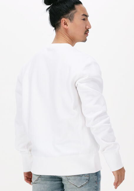 Witte CHAMPION Sweater CREWNECK SWEATSHIRT - large