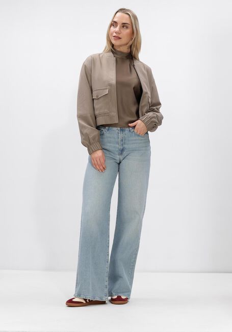 Grijze DANTE6 Blouses LORELLE SATIN BOW TOP - large