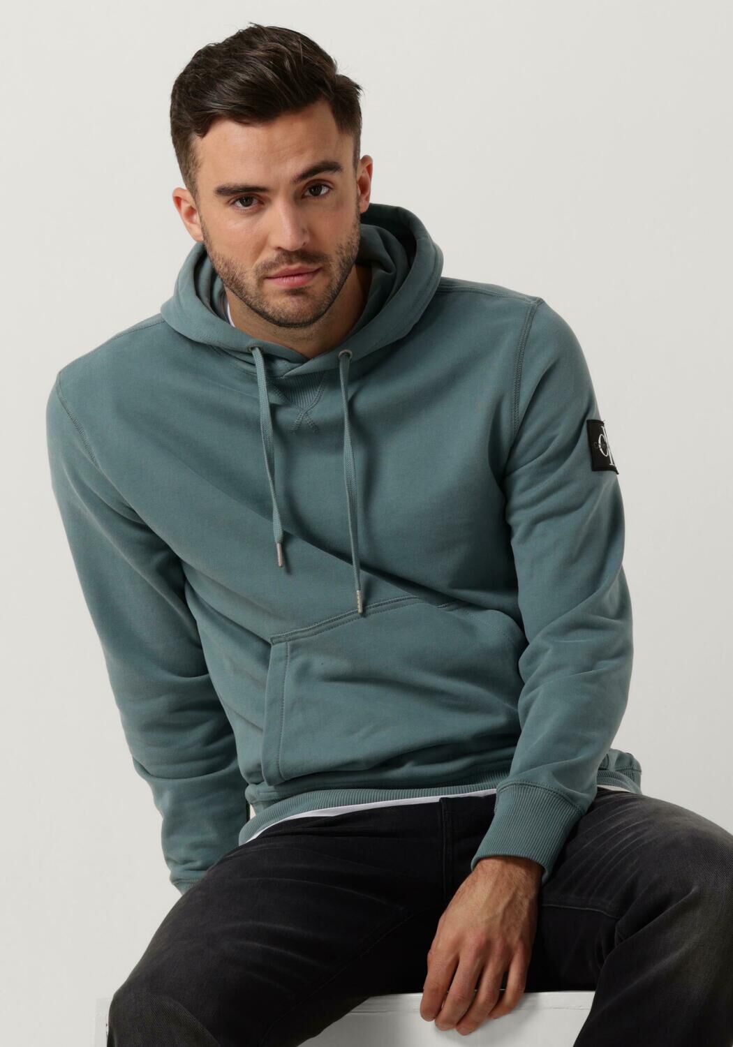 CALVIN KLEIN Heren Truien & Vesten Badge Hoodie Blauw