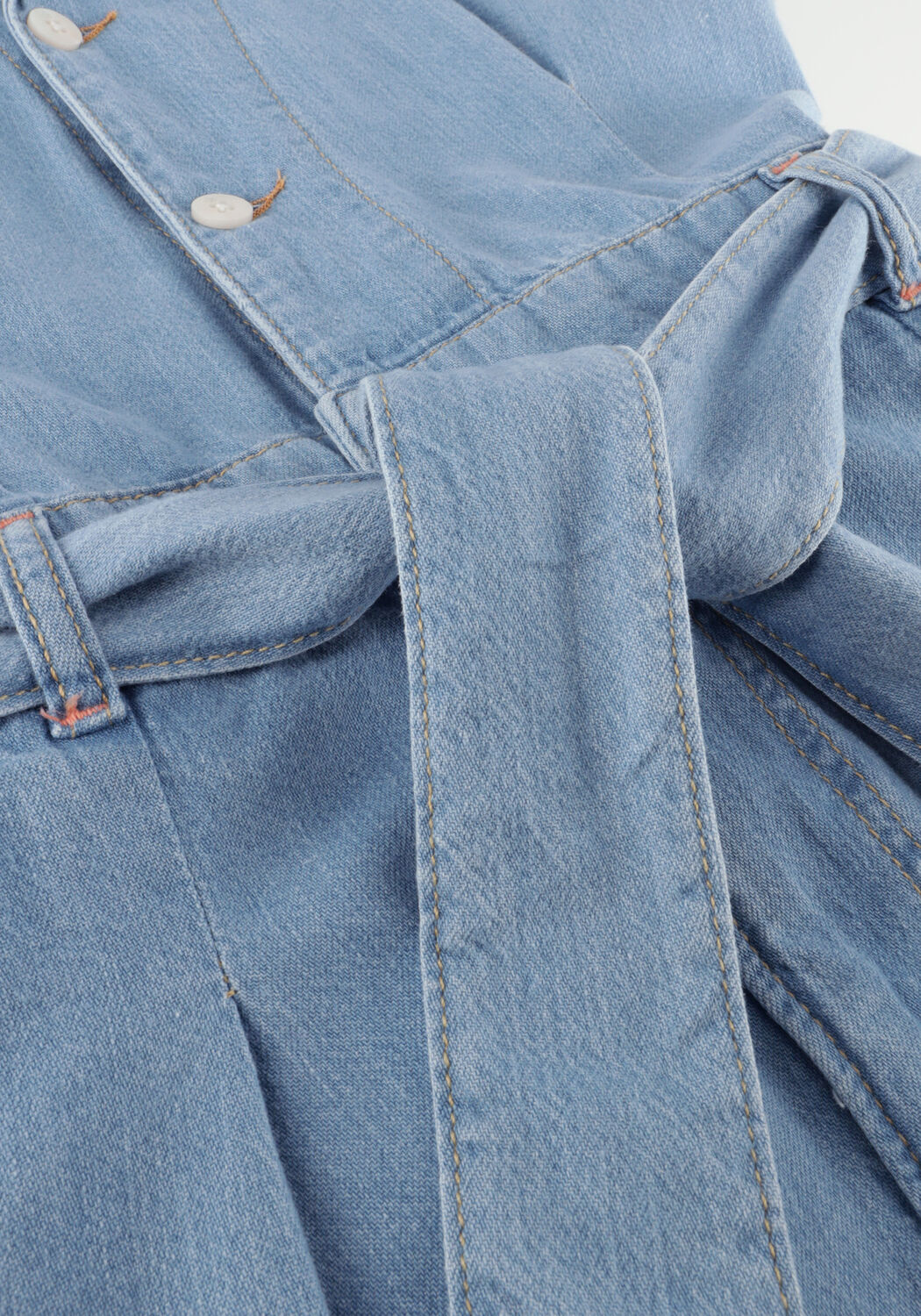 Blauwe SCOTCH & SODA Playsuits WORKED OUT DENIM JUMPSUIT - FREE THINKER - large