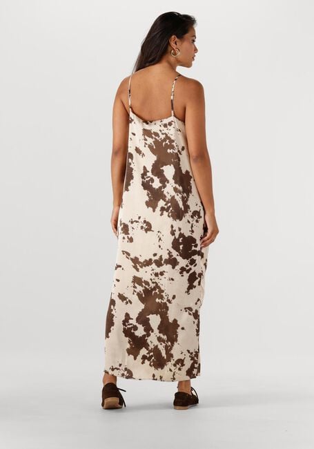Bruine NEO NOIR Midi jurk KAMRAN COW PRINT DRESS - large