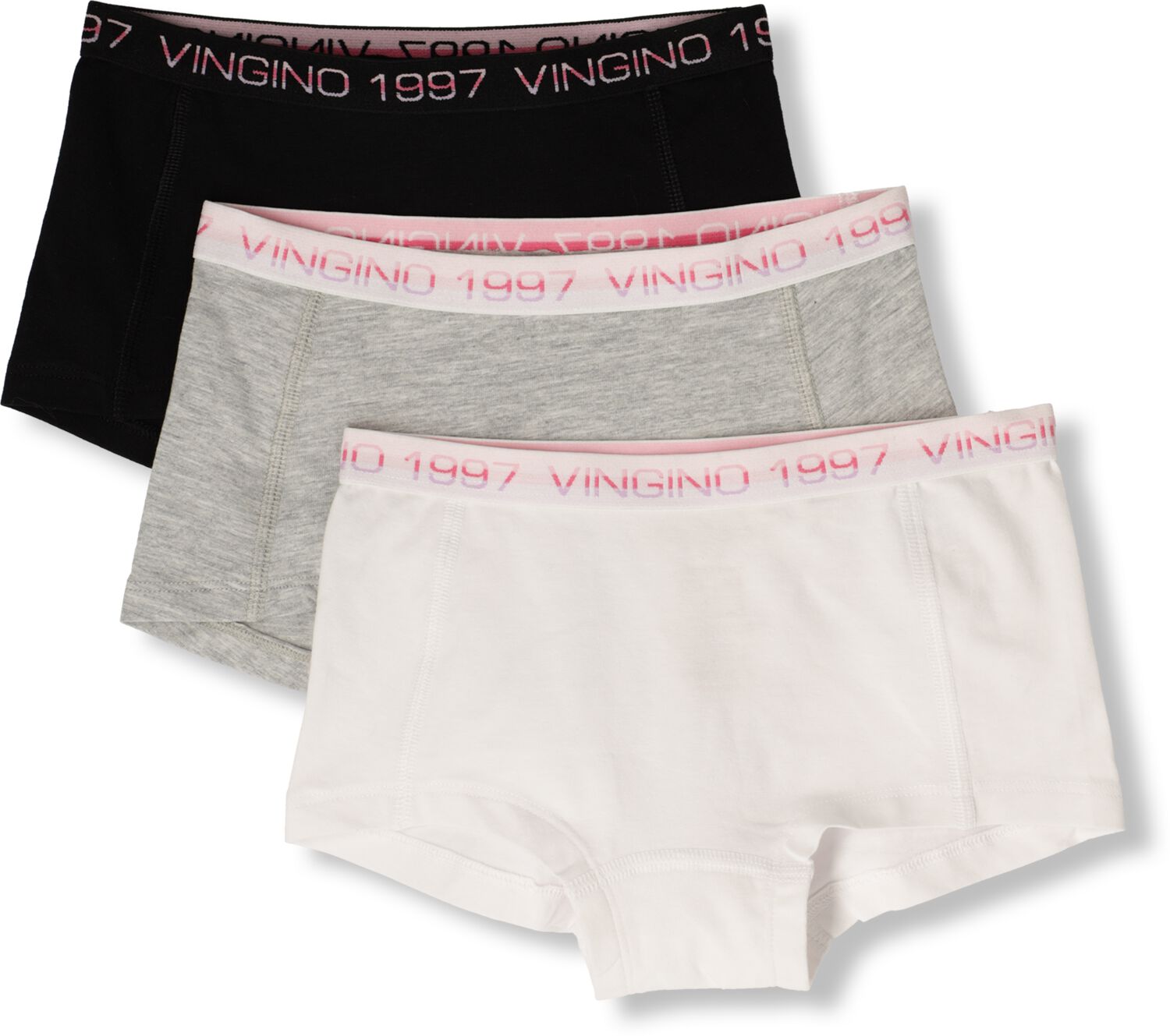 VINGINO Meisjes Nachtkleding Girls Boxer 3 Pack Grijs