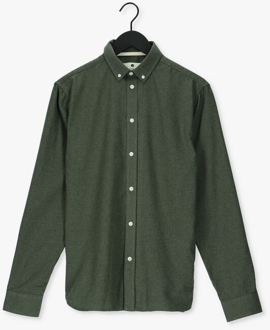 Donkergroene ANERKJENDT Casual overhemd AKKNORAD MELANGE SHIRT - large