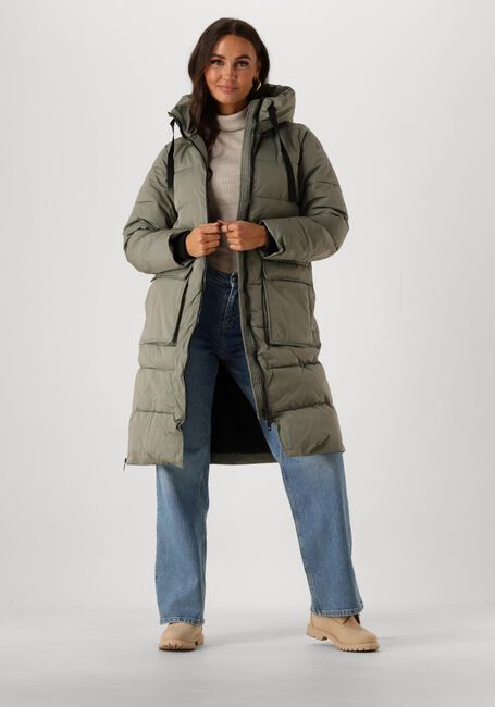Groene MSCH COPENHAGEN Gewatteerde jas MSCHPAVINARIA ZIP JACKET - large
