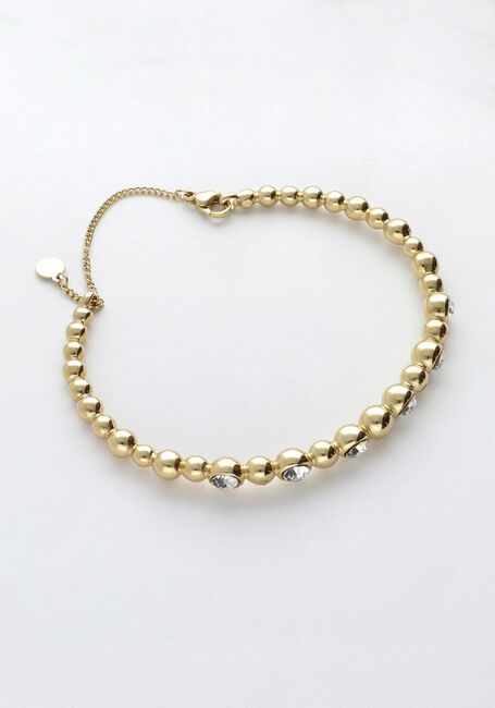 Goudkleurig NOTRE-V Armbanden BANGLE STONE CRYSTAL - large