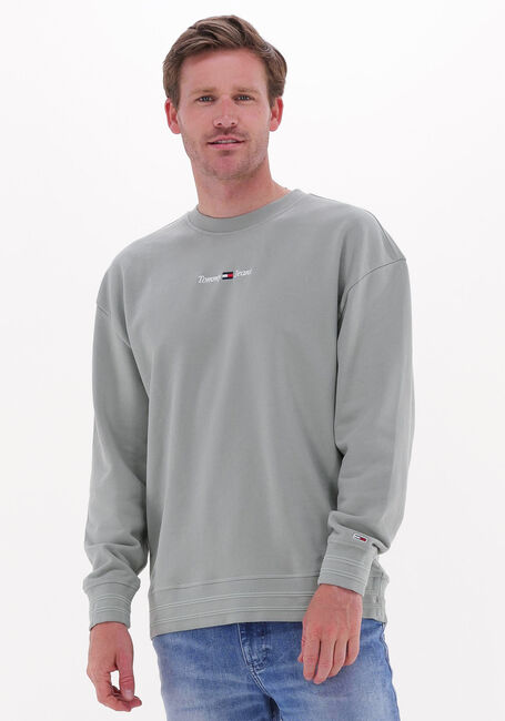 Zand TOMMY JEANS Trui TJM CASUAL LINEAR CREW - large