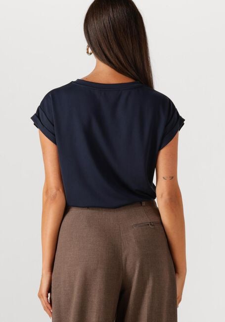 Donkerblauwe MSCH COPENHAGEN Top MSCHBIRDIA LYNETTE TEE - large