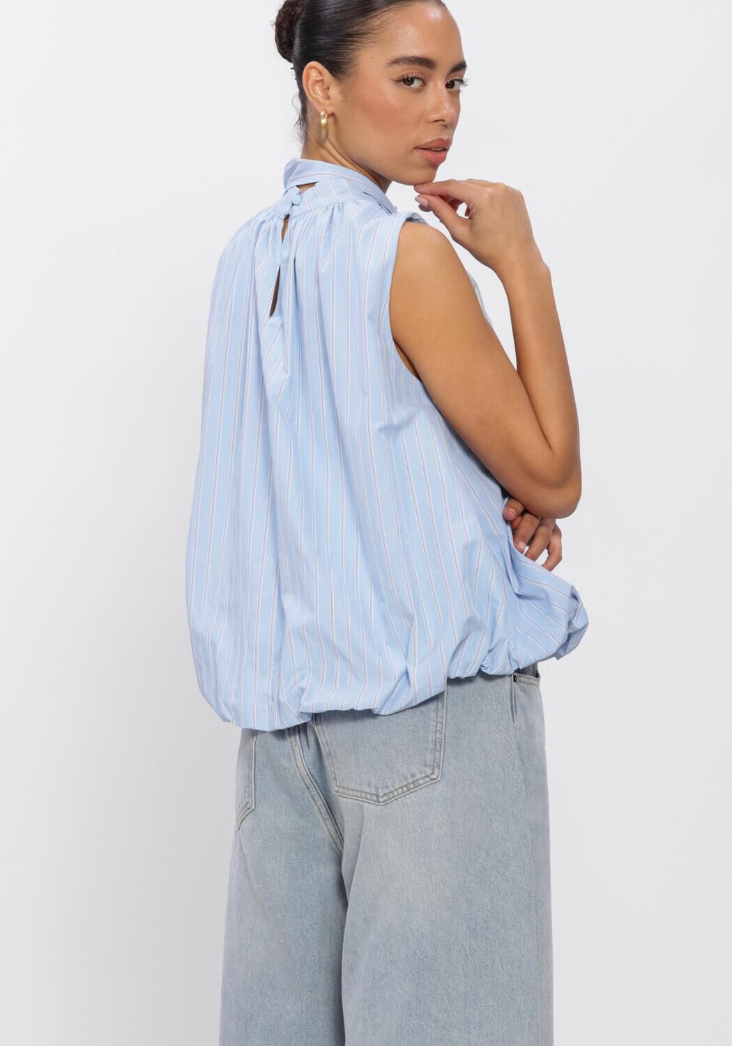 Lichtblauwe GRACE & MILA Top SS2617111 - large