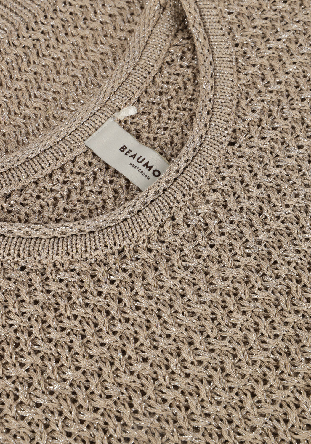 Beige BEAUMONT Top HEARTY PULLOVER - large