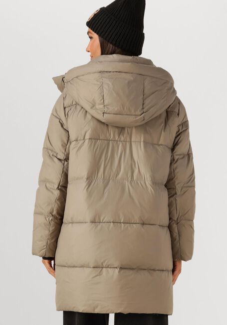 Taupe WITHBLACK Gewatteerde jas WBLABBY 3/4 PUFFER JACKET - large