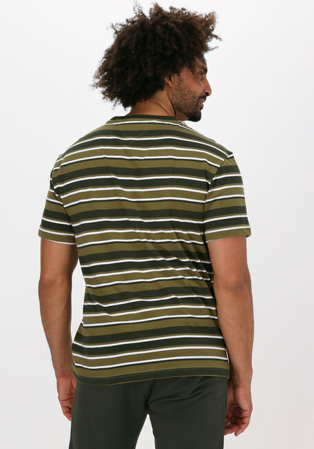 Olijf TOMMY JEANS T-shirt TJM CENTRE GRAPHIC STRIPE TEE - large