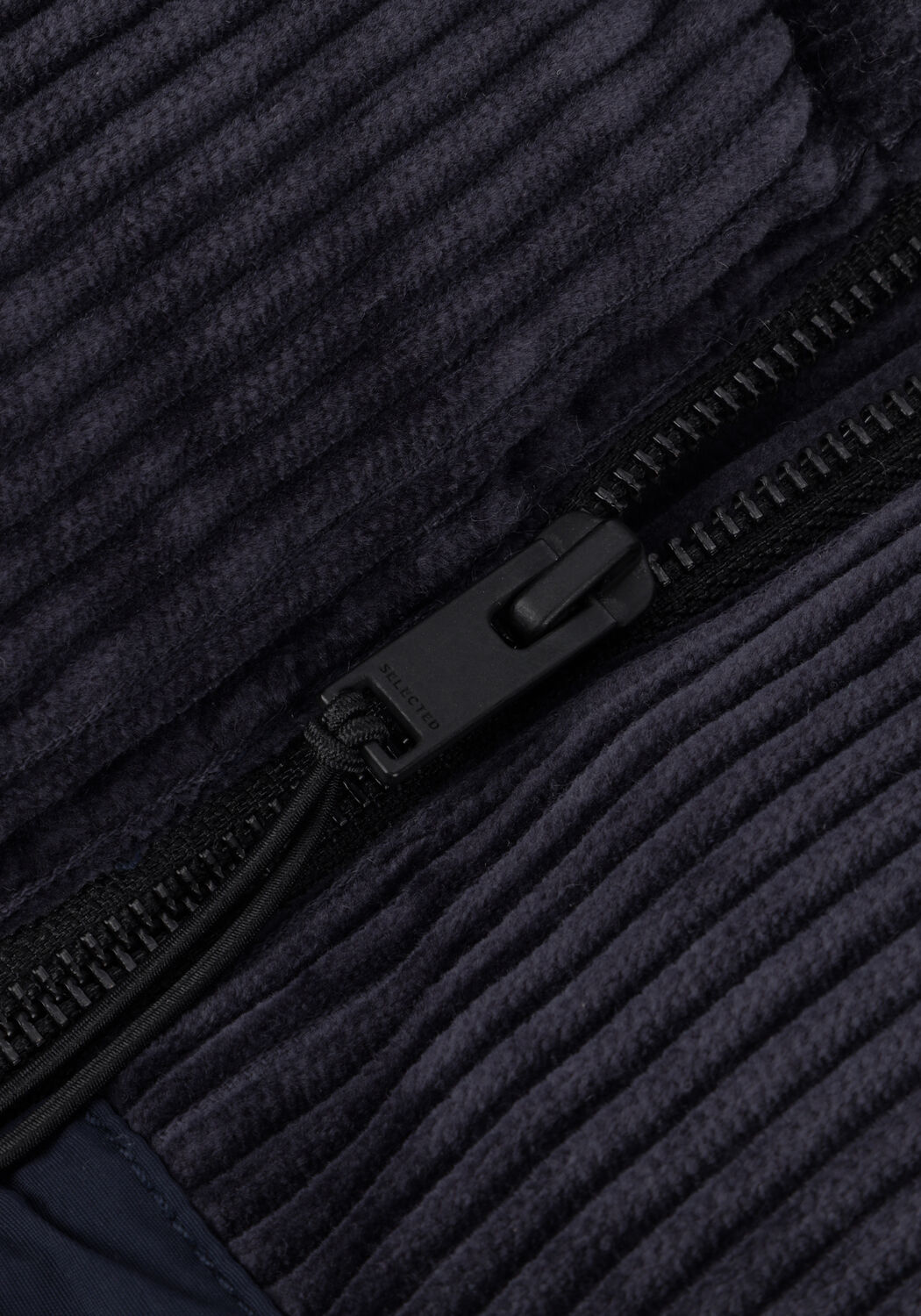 Donkerblauwe SELECTED MEN Bodywarmer SLHTHOMAS CORD VEST W - large