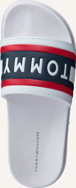 Witte TOMMY HILFIGER Badslippers MAXI LETTERING PRINT POOL Witte TOMMY HILFIGER Badslippers MAXI LETTERING PRINT POOL - large
