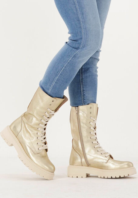 Gouden NIKKIE Veterboots DEWIE BOOTS - large