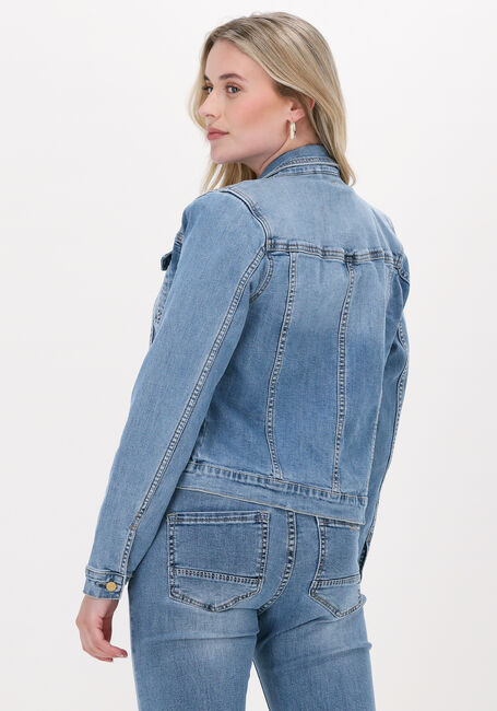 Blauwe SUMMUM Spijkerjas BASIC DENIM JACKET TWILL STRET - large