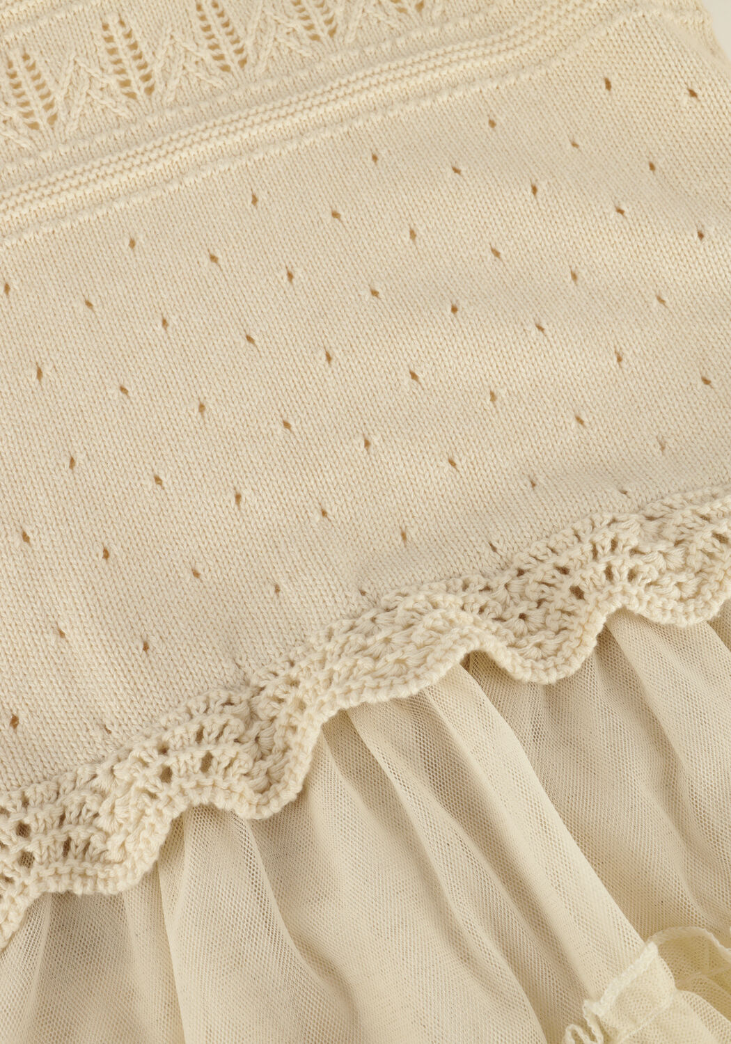 Creme BAJE STUDIO Mini jurk LONDON DRESS - large