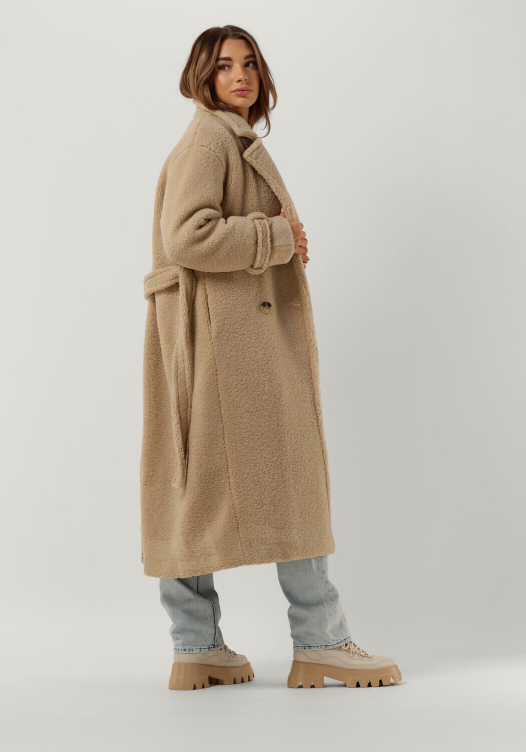 Zand SELECTED FEMME Mantel BETTY TEDDY COAT Omoda