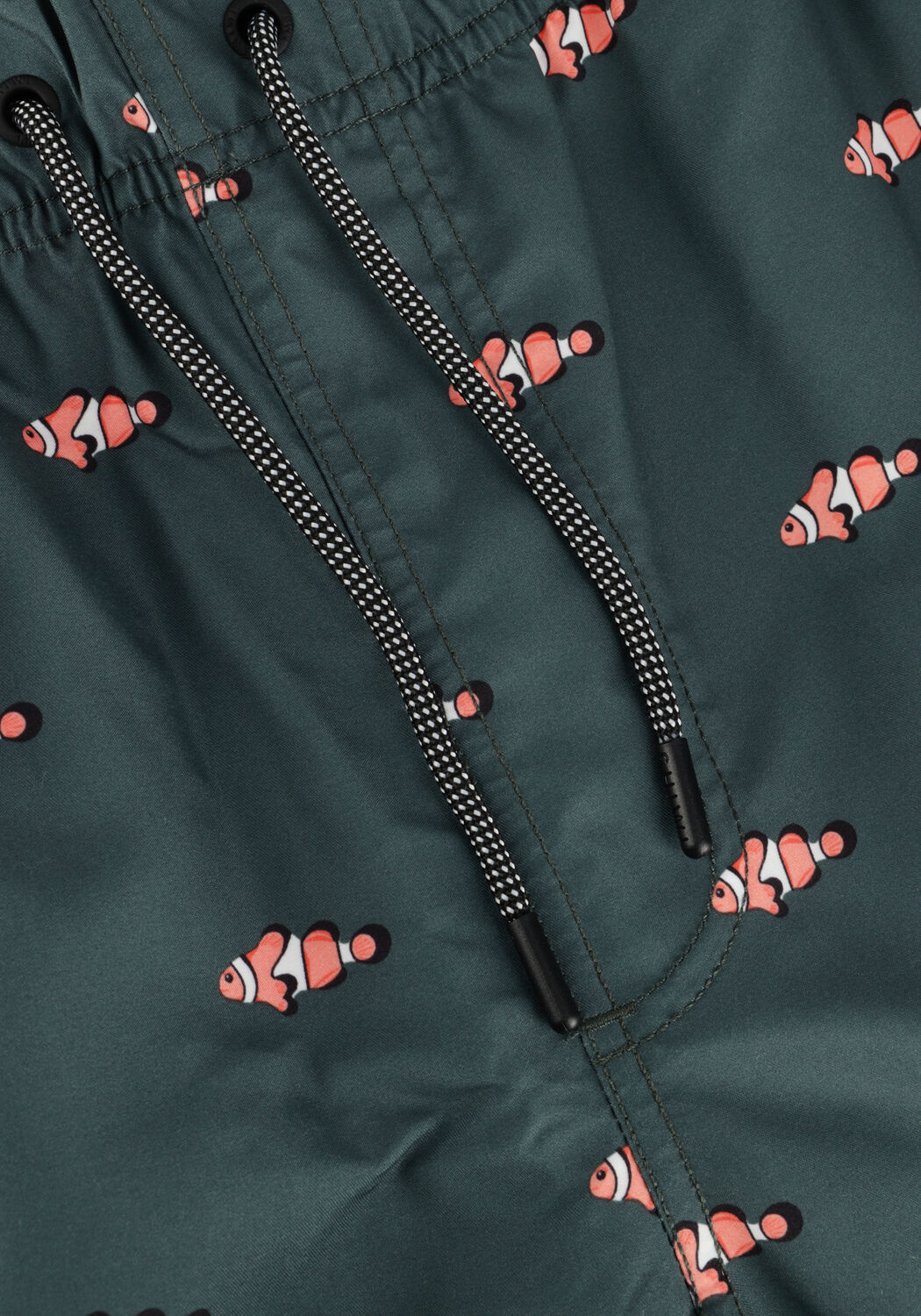 Groene SHIWI Zwembroeken MEN SWIMSHORT CLOWNFISH - large