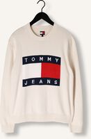 Creme TOMMY JEANS Trui TJM REG MELANGE FLAG SWEATER Creme TOMMY JEANS Trui TJM REG MELANGE FLAG SWEATER - medium