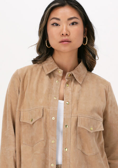 Beige IBANA Leren jas TAX - large