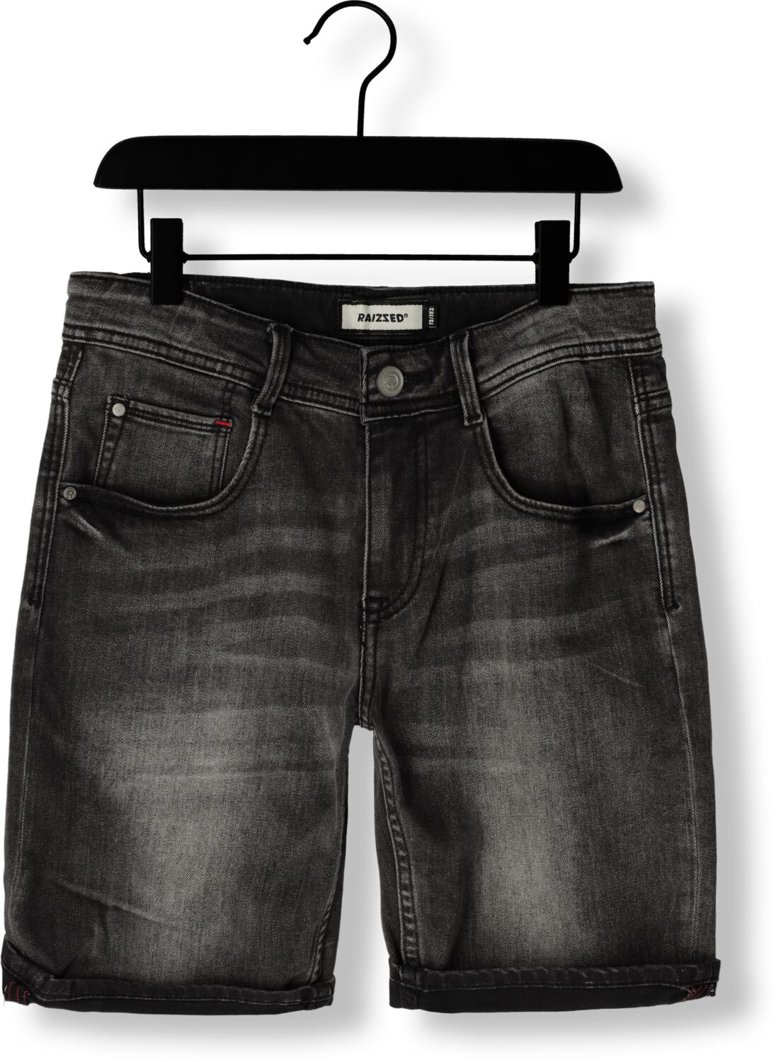 Raizzed denim short Oregon dark grey stone Korte broek Grijs Jongens Stretchdenim 128