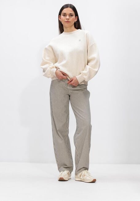 Beige BY-BAR Trui BIBI LUCKY EVERYDAY SWEATER - large