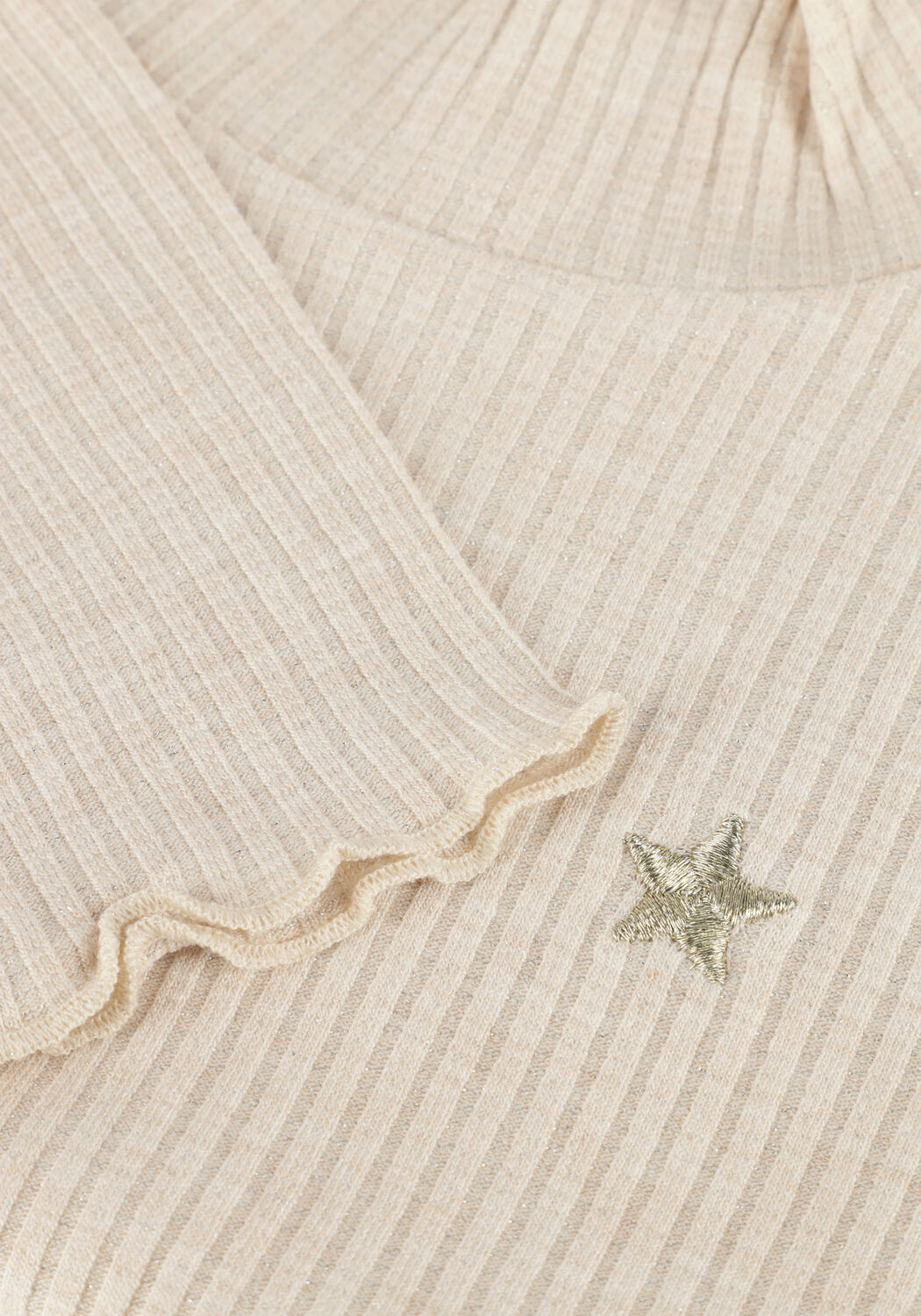 LIKE FLO Meisjes Tops & T-shirts Eef Rib Col Beige