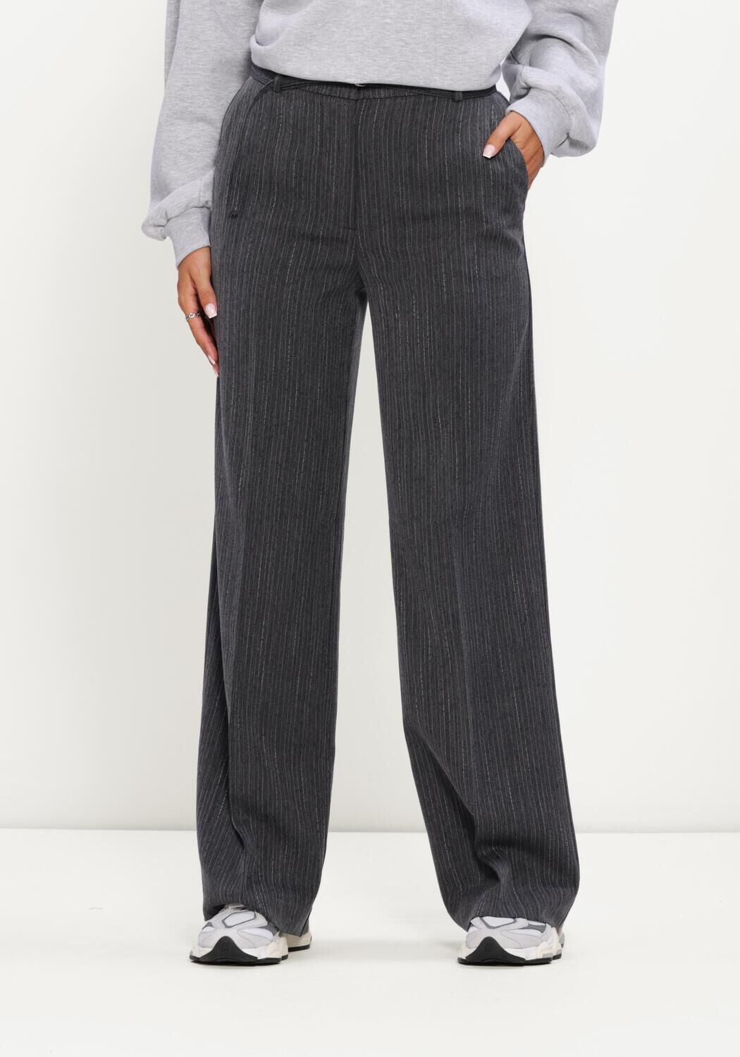 Donkergrijze MODSTR&Ouml;M Broeken BIRNAMD PANTS - large