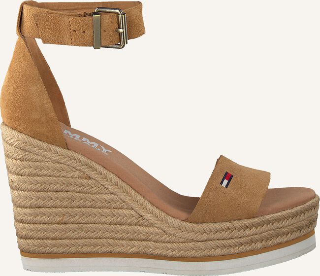 Bruine TOMMY HILFIGER Platte sandalen NATURAL WEDGE Bruine TOMMY HILFIGER Platte sandalen NATURAL WEDGE - large
