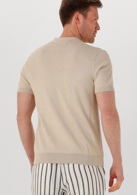 Beige SELECTED HOMME Polo SLHBERG SS KNIT POLO NOOS - large