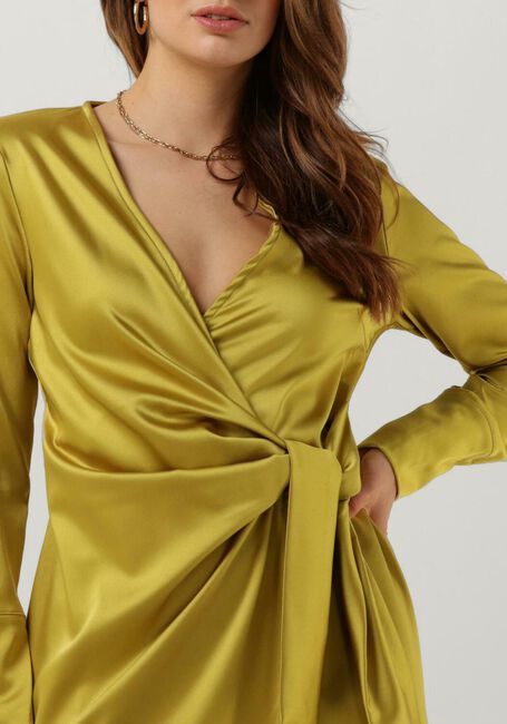 Gele NOTRE-V Mini jurk NV-BIJOU WRAP DRESS - large