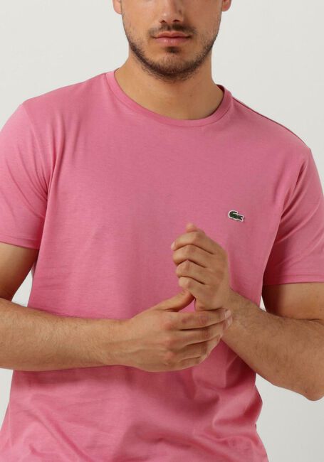 Roze LACOSTE T-shirt 1HT1 MENS TEE-SHIRT 12 - large
