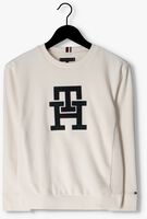 Witte TOMMY HILFIGER Sweater MONOGRAM BLACK WATCH SWEATSHIRT - medium