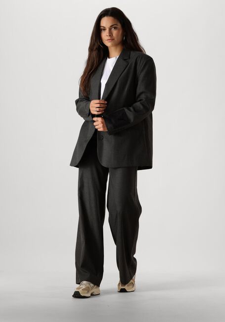 Grijze ALIX THE LABEL Pantalon LADIES WOVEN WIDE LEG PANTS - large