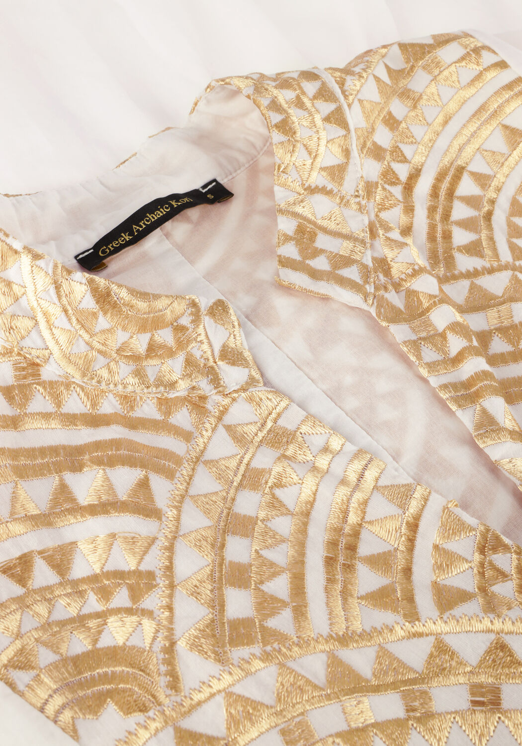 Witte GREEK ARCHAIC KORI Mini jurk 330051 - large