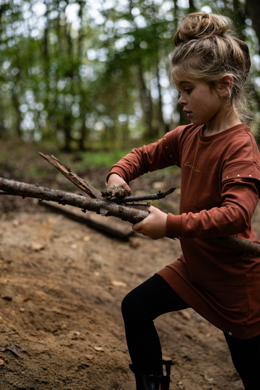 Cognac KOKO NOKO Mini jurk Q52959 - large