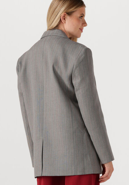 Grijze ALIX THE LABEL Blazer LADIES WOVEN CLASSY GRANDAD BLAZER - large