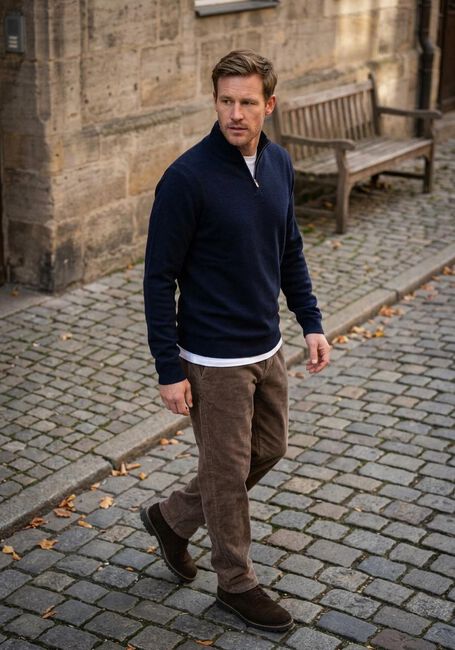 Donkerblauwe THE GOODPEOPLE Trui KAMARK - large