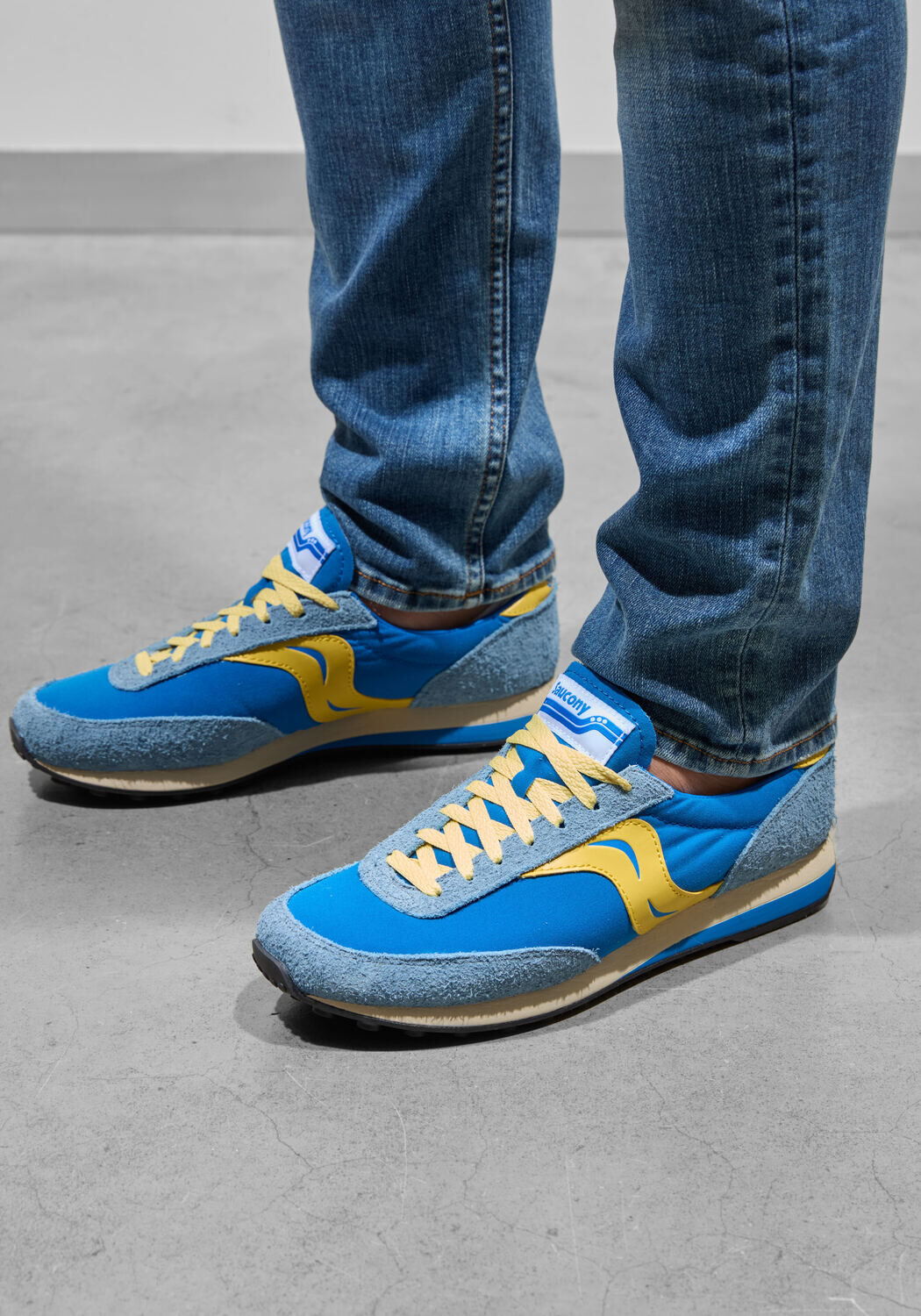 Gele SAUCONY Lage sneakers TRAINER 80 - large