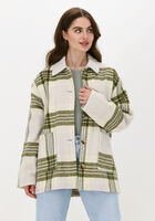 Beige SELECTED WOMEN Jack NIKITA CHECK SHIRT JACKET