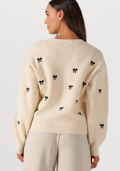 Ecru Y.A.S. Vest YASBOW LS EMBROIDED KNIT CARDIGAN - large