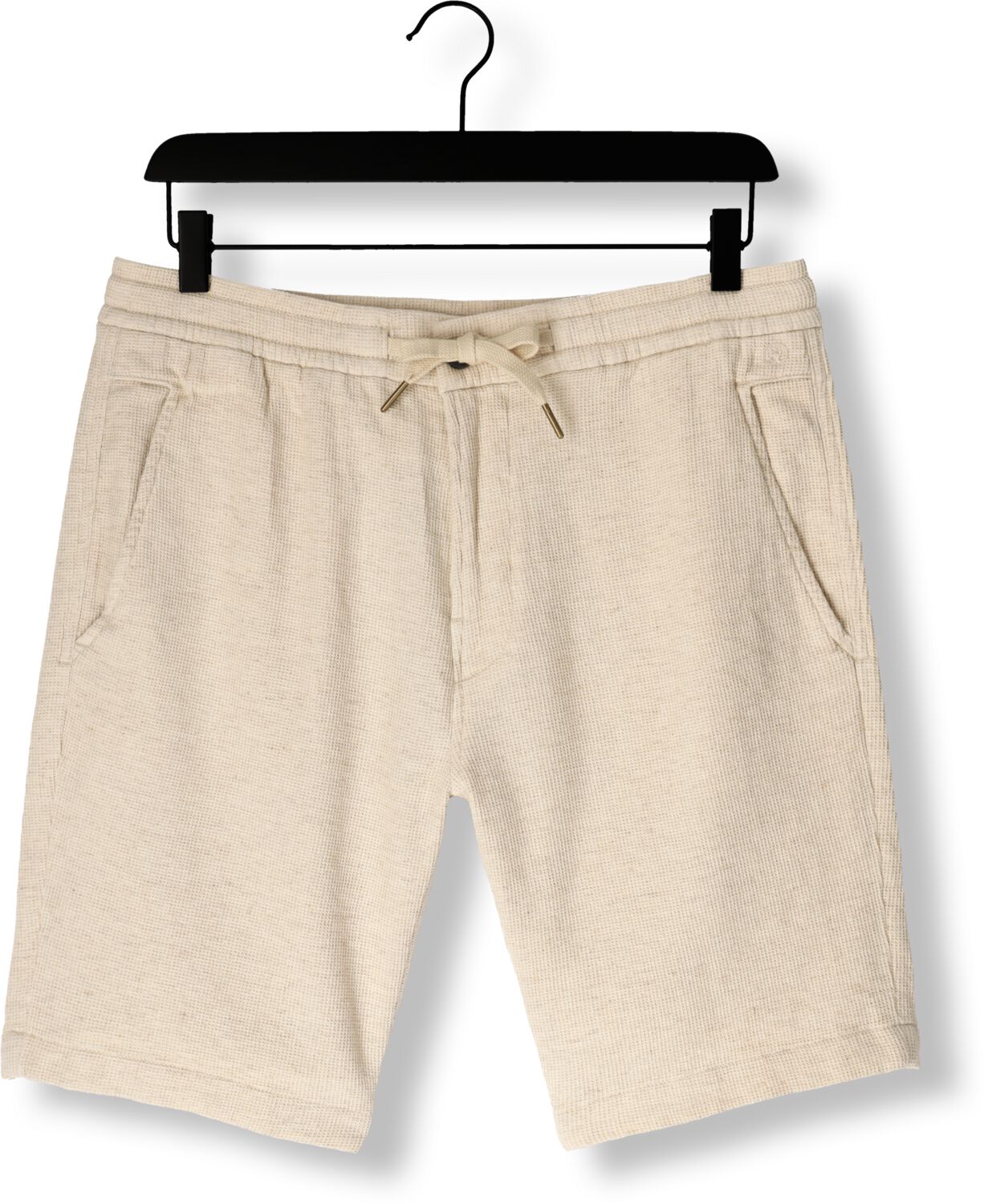 CAST IRON Heren Broeken Chino Shorts Structure Beige