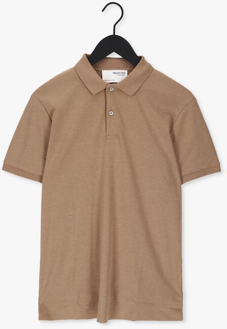Camel SELECTED HOMME Polo SLHPARIS SS POLO B NOOS - large