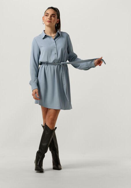Lichtblauwe ANOTHER LABEL Mini jurk MELIA DRESS L/S - large