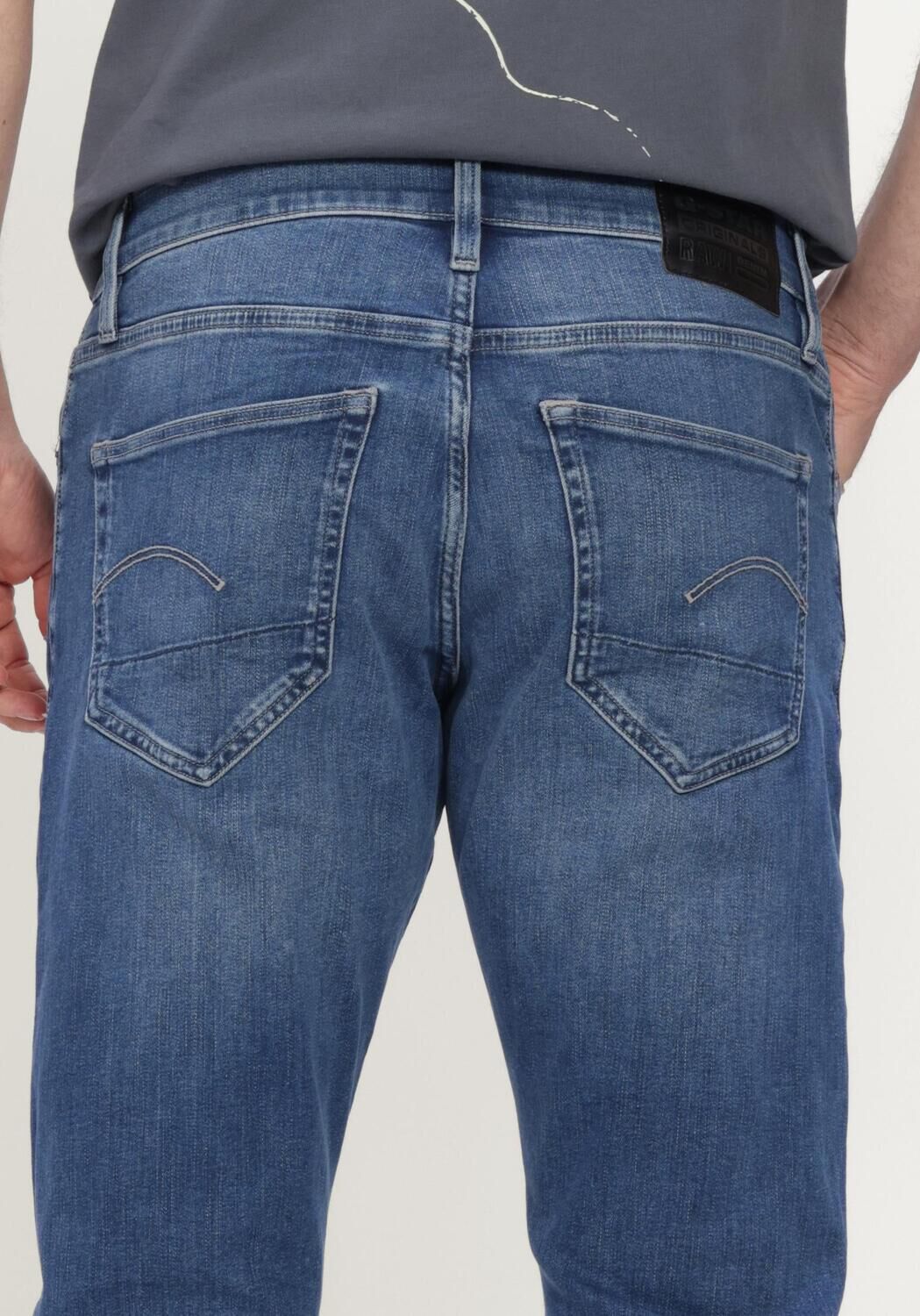 Blauwe G-STAR RAW Slim fit jeans 3301 SLIM - large