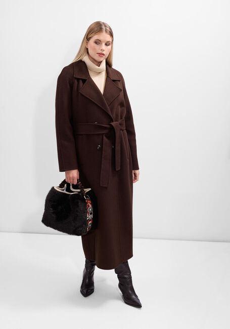 Bruine IBANA Mantel CASSIA - large