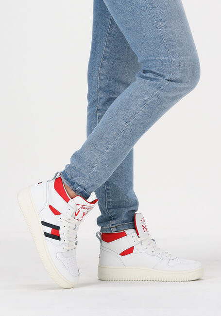 Witte TOMMY HILFIGER Hoge sneakers MID CUT BASKET - large