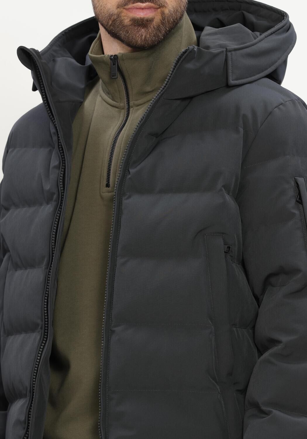 Grijze AIRFORCE Gewatteerde jas MITCHELL PARKA - large