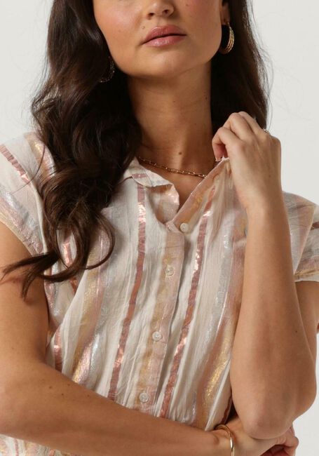 Zand BY-BAR Blouses BIEKE GLOSS STRIPE BLOUSE - large