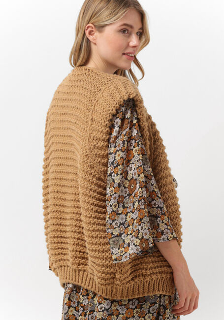 Camel NOTRE-V Gilet KNIT GILET - large